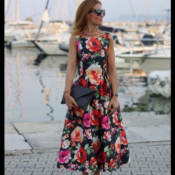Chicwish Dresses & Skirts - Chicwish Buon Ferragosto retro chic floral dress S